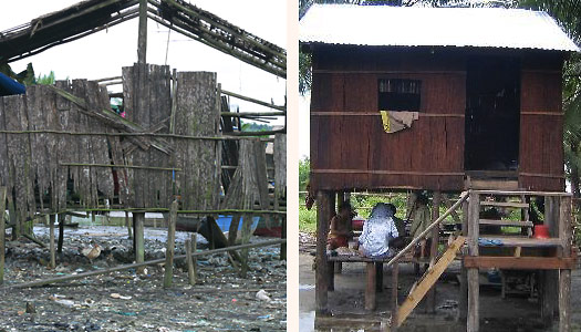 [Photo: Houses - Old and New]