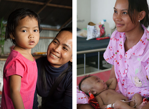 [Photo: Mothers in Cambodia]